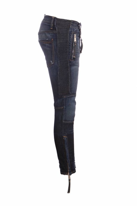 Dsquared2 blaue Patchwork-Bikerjeans. - Kopie - Image 4