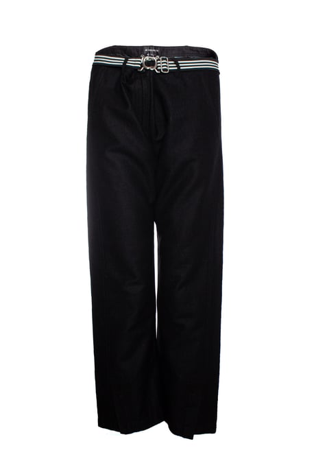 Ann Demeulemeester Hose mit gestreiftem Gürtel - Image 1