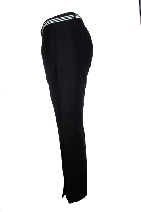 Ann Demeulemeester Hose mit gestreiftem Gürtel - Image 3