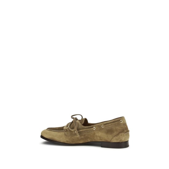 Bally Beigefarbene Büffelleder Slipper - Image 3