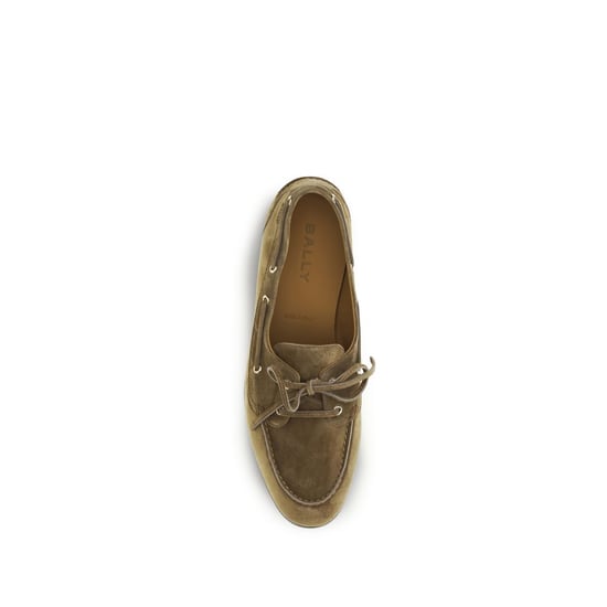 Bally Beigefarbene Büffelleder Slipper - Image 4