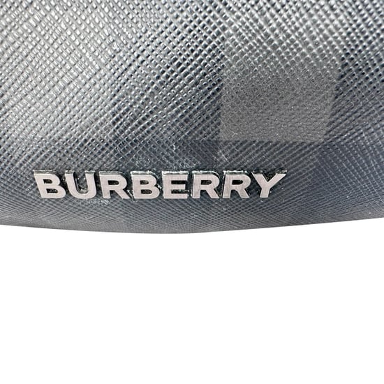 Burberry Sonny Check Bauchtasche aus schwarzem Leder - Image 3