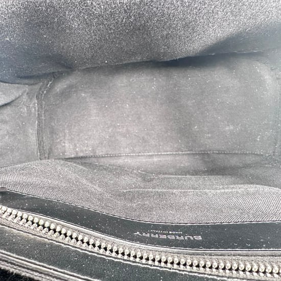 Burberry Rocco Rucksack aus schwarzem genarbtem Leder - Image 4