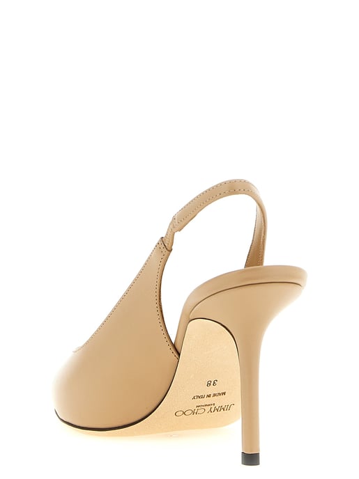Jimmy Choo Beige Leder High Heel Pumps - Image 3