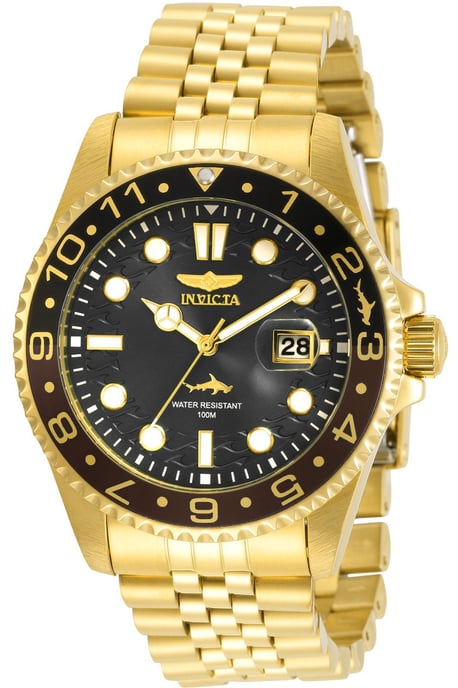 Invicta Pro Diver 30622 Herren Uhr - Quartz Bewegung - Edelstahl mit Schwarzem Zifferblatt - 43 mm - Image 1