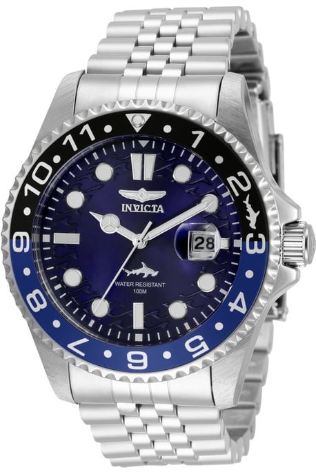 Invicta Pro Diver 35130 Herren Uhr - Quartz Bewegung - Edelstahl mit Blauem Zifferblatt - 43 mm - Image 1