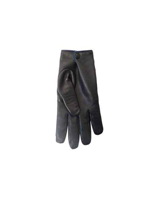 Gucci-Handschuhe mit gestricktem Kaschmirfutter aus schwarzem Leder - Image 3