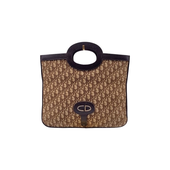 Dior Vintage Stoff-Clutch Trotter - Image 1