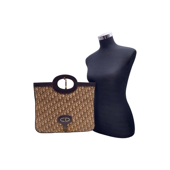 Dior Vintage Stoff-Clutch Trotter - Image 2
