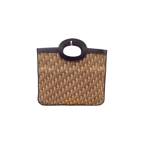 Dior Vintage Stoff-Clutch Trotter - Image 3