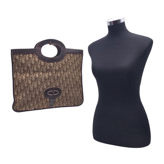 Dior Vintage Stoff-Clutch Trotter - Image 2