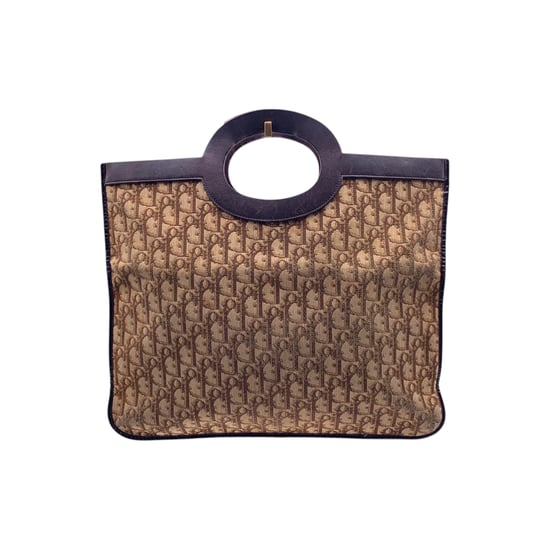 Dior Vintage Stoff-Clutch Trotter - Image 3