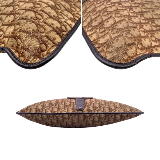 Dior Vintage Stoff-Clutch Trotter - Image 4