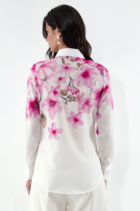 Blumenmuster Langarmshirt - Image 2