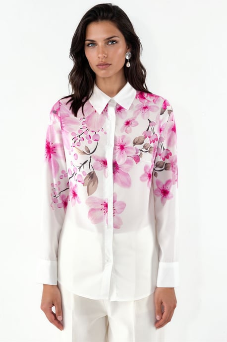 Blumenmuster Langarmshirt - Image 4