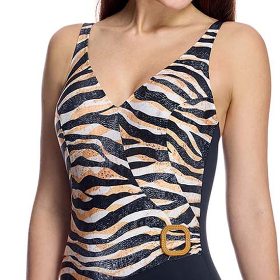 Damen Badeanzug V-Ausschnitt Badesuit W260970 - Image 2
