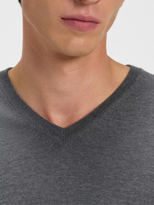 Melba V-Ausschnitt Pullover aus Schurwolle - Image 5