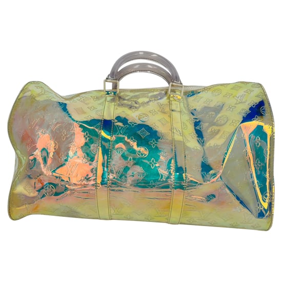 Louis Vuitton Monogram Prism Keepall Bandouliere Tasche aus mehrfarbigem PVC - Image 5