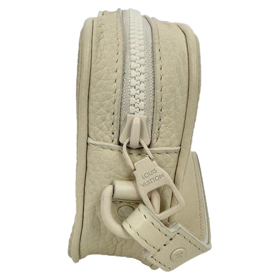 Louis Vuitton Monogram Pochette Volga Clutch aus weißem Leder - Image 2