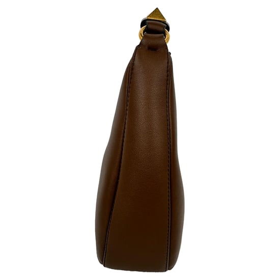 Valentino Garavani Stud Sign Hobo-Tasche aus braunem Leder - Image 4