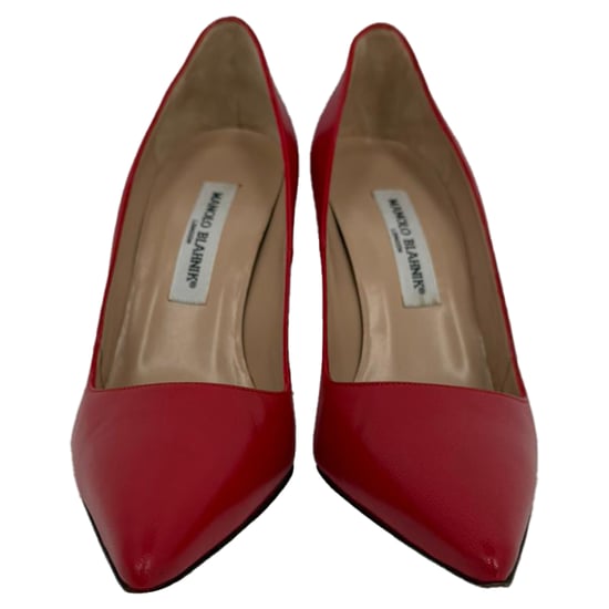 Manolo Blahnik BB 105 Pumps mit Absatz aus rotem Leder - Image 1