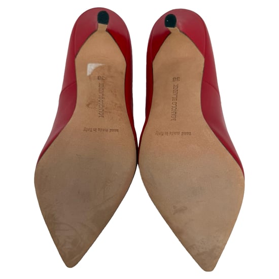 Manolo Blahnik BB 105 Pumps mit Absatz aus rotem Leder - Image 6