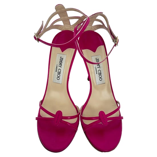 Jimmy Choo Knöchelriemen Sandaletten aus pinkem Leder - Image 3