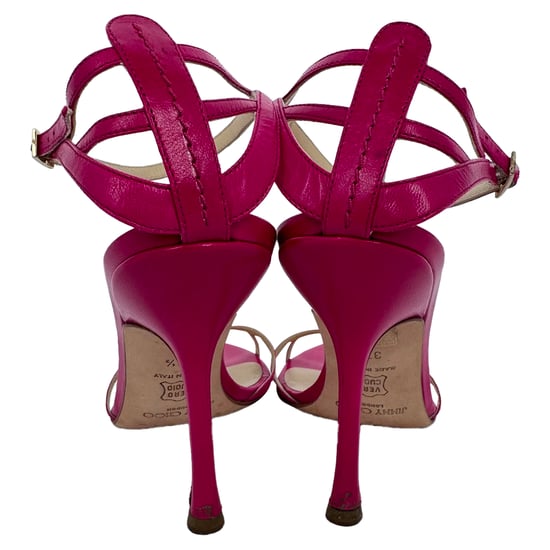Jimmy Choo Knöchelriemen Sandaletten aus pinkem Leder - Image 6