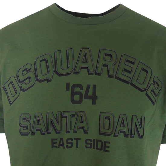 Dsquared2 Santa Dan 64 Dunkelgrünes T-shirt - Image 2