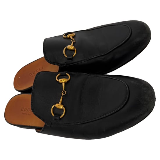Gucci Princetown Mules aus schwarzem Leder - Image 5
