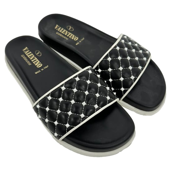 Valentino Garavani Rockstud-Sandalen aus schwarzem Leder - Image 5