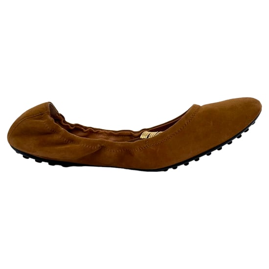 Tod's Ballerinas mit goldenem Ringdetail aus braunem Wildleder - Image 1