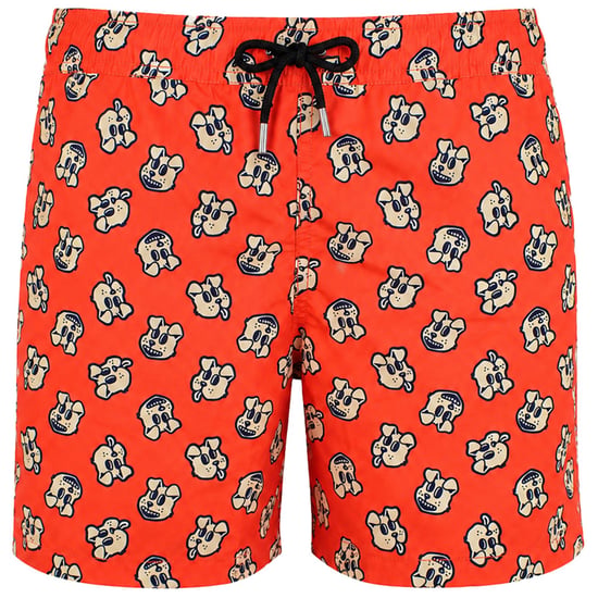 Happy Socks Doggo Herren Orange Schwimmshorts - Image 1