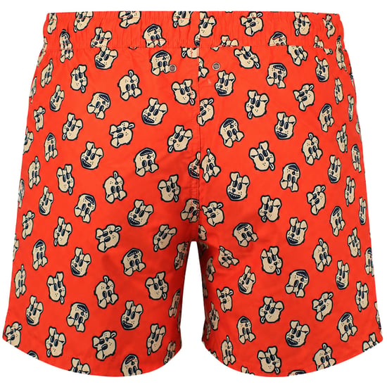 Happy Socks Doggo Herren Orange Schwimmshorts - Image 2