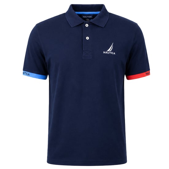 Nautica Hobbs Herren Polo-Shirt in Dunkelblau - Image 1