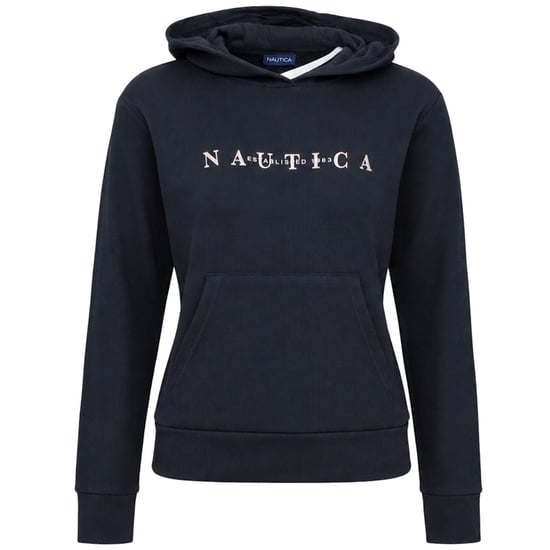 Nautica Luna Crop Damen Schwarz Hoodie - Image 1