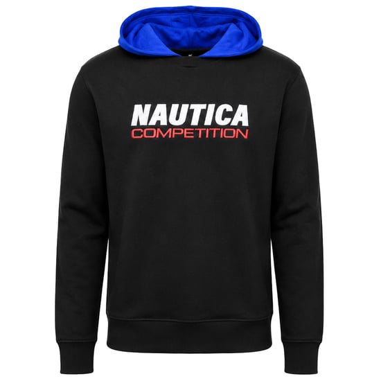 Nautica Brook Übergroßer Herren Schwarz Hoodie - Image 1