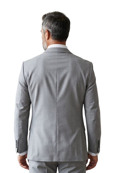 Herrengrau Herren 3-teiliger formeller klassischer Arbeitsanzug – IM30 - Image 6