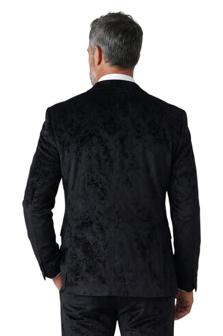 Herren Schwarzer Samt-Smokinganzug mit 3-teiliger Samter – AK2 - Image 6