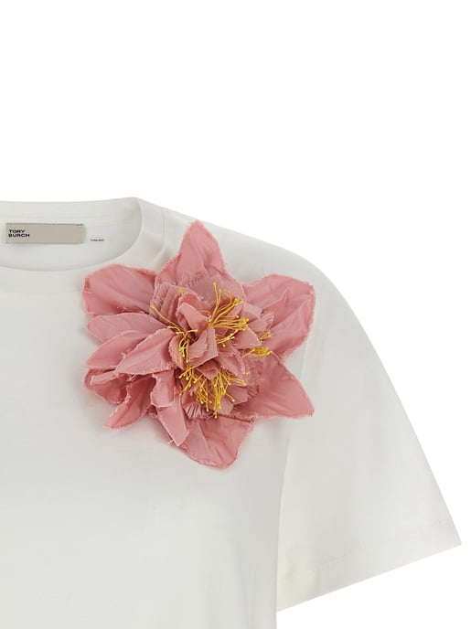 Tory Burch Mehrfarbiges Baumwoll-T-Shirt - Image 3