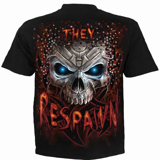 Spiral - "Respawn" T-Shirt für Herren/Damen Unisex (Schwarz) - Image 3