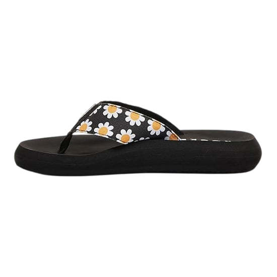 Rocket Dog - "Adios" Gänseblümchen Flipflops für Damen (Schwarz) - Image 3