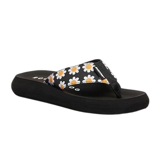 Rocket Dog - "Adios" Gänseblümchen Flipflops für Damen (Schwarz) - Image 4