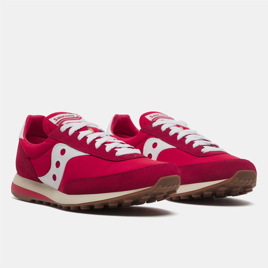 Saucony - "80" Sneaker für Herren/Damen Unisex, Wildleder (Rot/Weiß) - Image 2