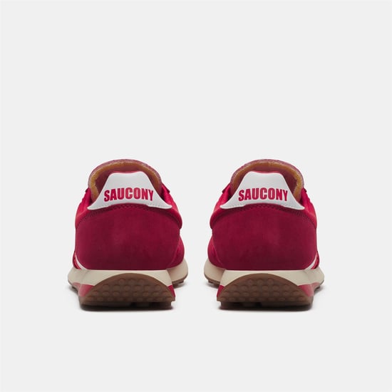 Saucony - "80" Sneaker für Herren/Damen Unisex, Wildleder (Rot/Weiß) - Image 4