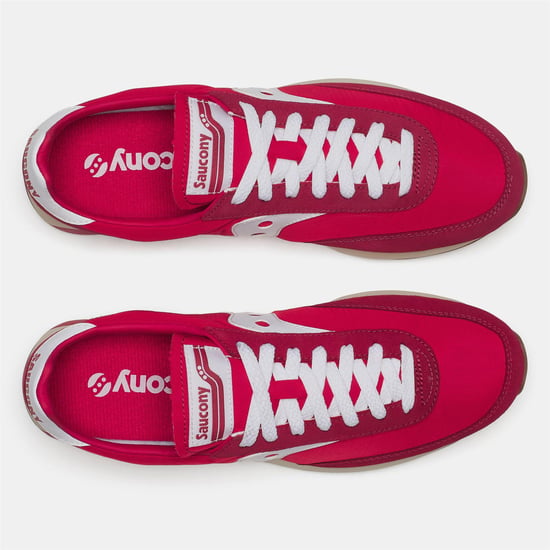 Saucony - "80" Sneaker für Herren/Damen Unisex, Wildleder (Rot/Weiß) - Image 5
