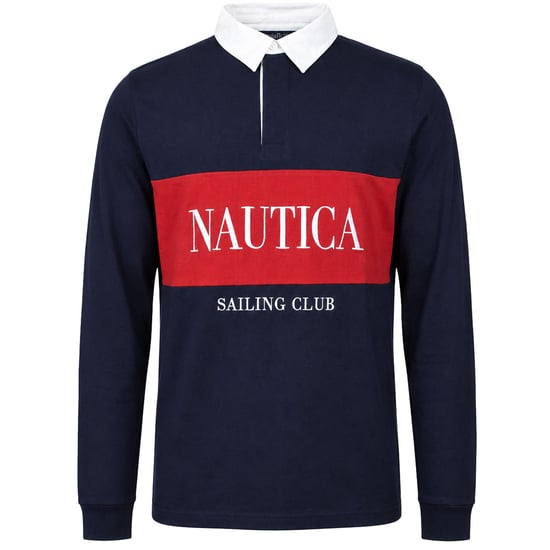 Nautica Murray Herren Dunkelblau Rugby-Shirt - Image 1