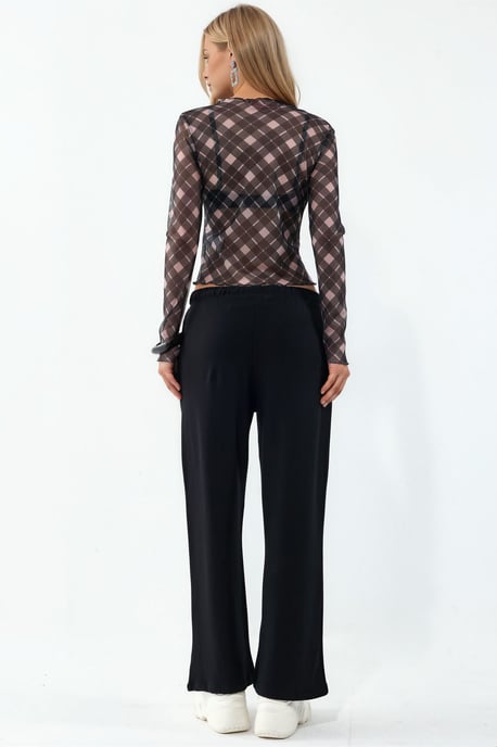 Damen Jersey-Jogginghose mit Schlagbeinen - Image 3