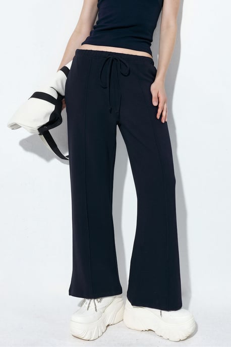 Damen-Jersey-Jogginghosen mit weitem Bein - Image 1