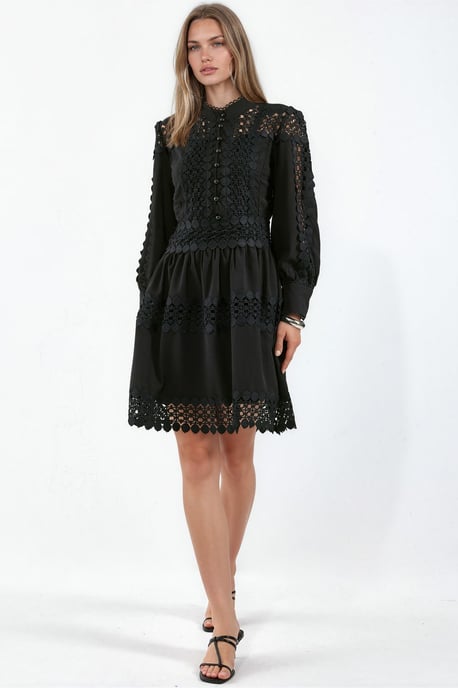 Spitzen A-Linien Mini Kleid - Image 1